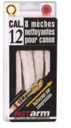 8 MECHES NETARM 12MM BLANC                        