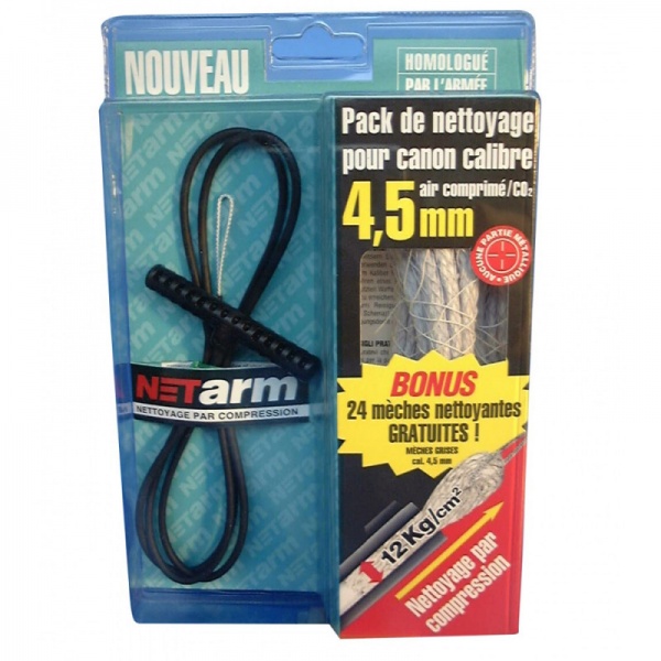 Baguette tir meche Netarm cal 4.5 mm