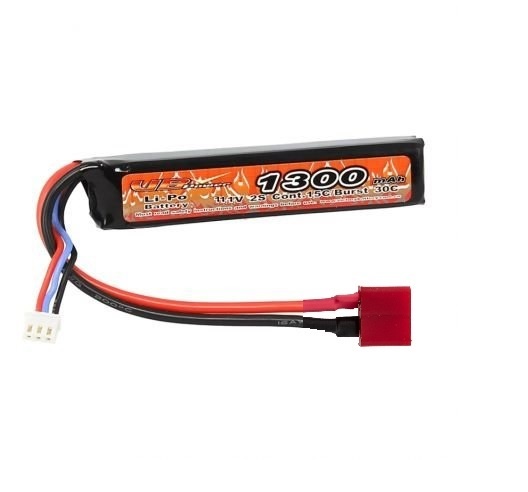  Batterie Lipo 11.1V 1300mAh Stick DEAN VB 