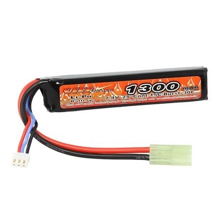 Batterie Lipo 7.4v 1300mAh type Stick VB 