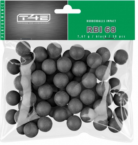 Billes caoutchouc acier T4E acier X50 cal 68