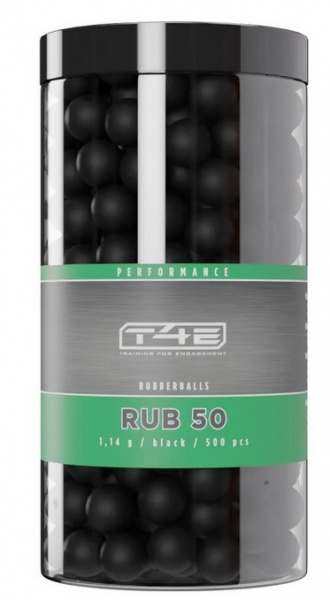 Billes en caoutchouc T4E HDR cal.50 pot de 500