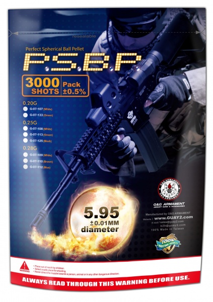 Billes G&G Armement 0.25G 3000 billes