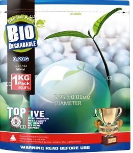 Billes G&G bio 0.20g blanches 1kg