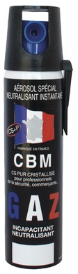 Bombe a�rosol CBM au gaz CS 75ml