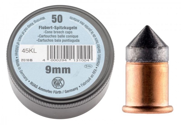 Bosquettes conique RWS 9mm flobert boite de 50