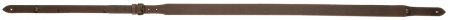 Bretelle en cuir plate marron a boutons