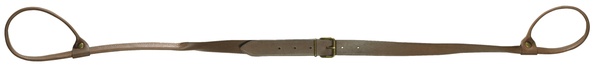 Bretelle lasso cuir marron