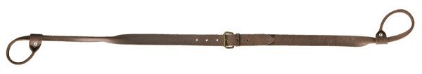 Bretelle lasso en cuir de bovin, largeur 25 mm.  