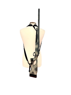Bretelle sac &agrave; dos pisteurs n&eacute;opr&egrave;ne noir plus attaches grenadi&egrave;res