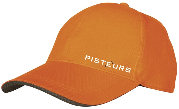 Caquette orange logo Pisteurs 