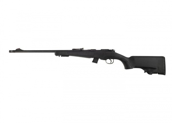 Carabine � verrou Hatsan synth�tique noire cal 22lr filetage 1/2x20