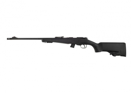 Carabine &agrave; verrou Hatsan synth&eacute;tique noire cal 22lr filetage 1/2x20