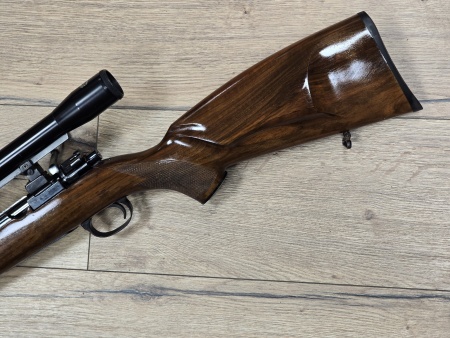 Carabine Mauser 98 de recherche ou battue calibre 9,3x62 avec lunette 1.25x15 Shmidt & bender