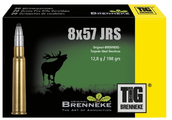 Cartouche Brenneke tig 8X57 JRS 198 Grains