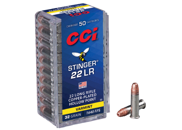 Cartouche CCI Stinger hyper velocity 32 grs 