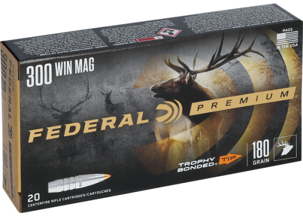 Cartouche f�d�ral trophy bonded cal 300 win mag 180grs 11.7g 