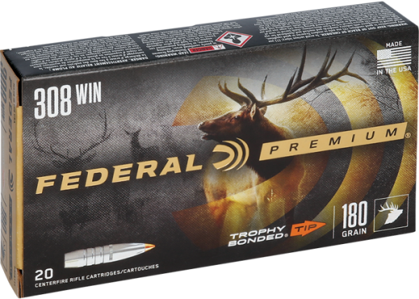 Cartouche f�d�ral trophy bonded cal 308 180grs 11.7g 