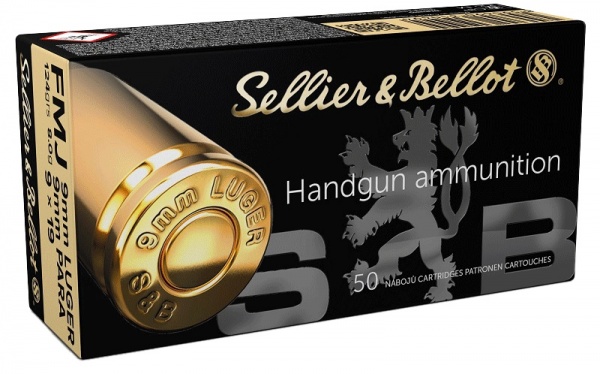 Cartouche Sellier Bello 9X19 FMJ 124 grs 8g