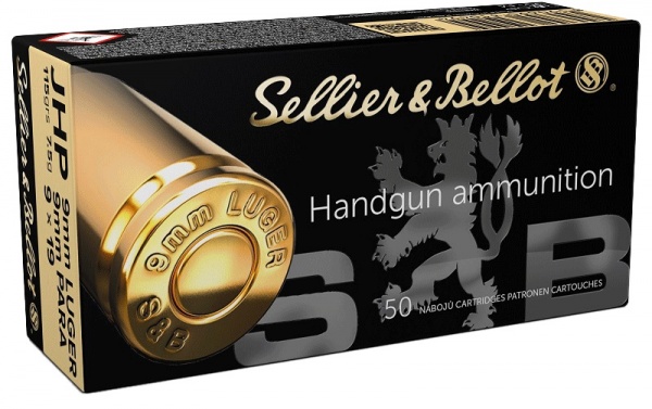 Cartouche Sellier bellot 9X19 JHP 7.5+ 115 gr