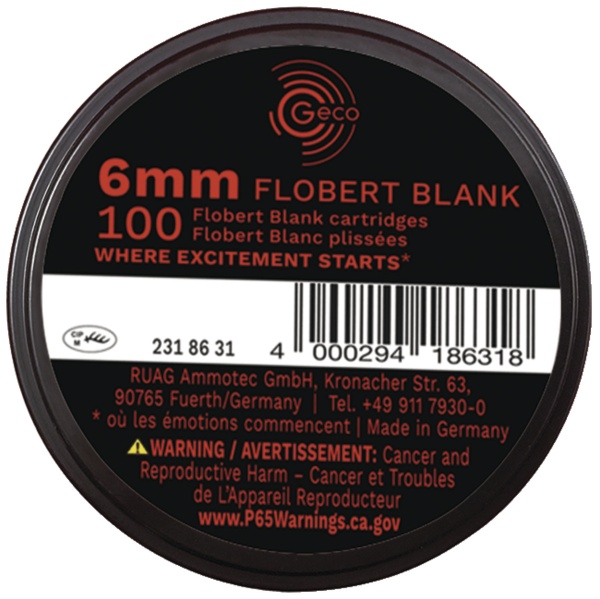 Cartouches a blanc Geco 6mm flobert