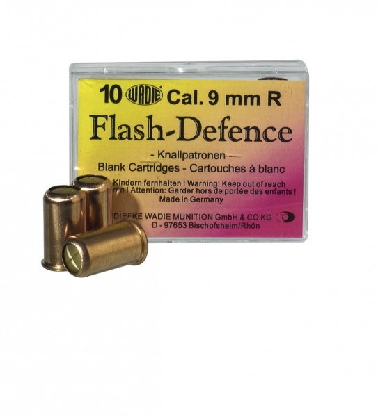 Cartouches a blanc Wadie 9mm R flash defense