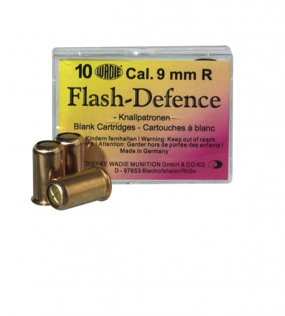 Cartouches a blanc Wadie 9mm R flash defense