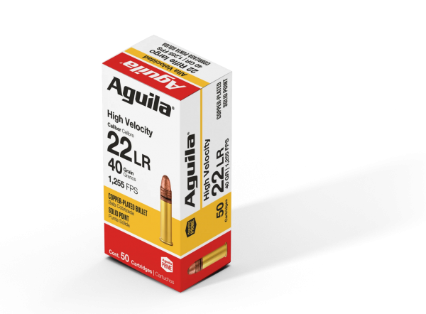Cartouches Aguila calibre 22lr high velocity 40grs 2,59g