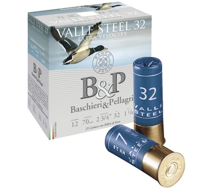 Cartouches B&P valee steel cal 12/70  N�4 32 gr