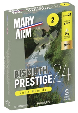 Cartouches bismuth MARY ARM prestige cal 20 / 67 mm N� 4 24g