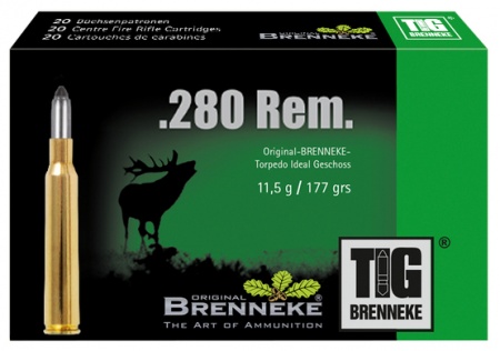 Cartouches Brenneke tig 280 rem 177 grs 11.5g