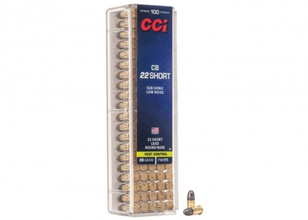 Cartouches CCI short cal 22 lr 29 grs