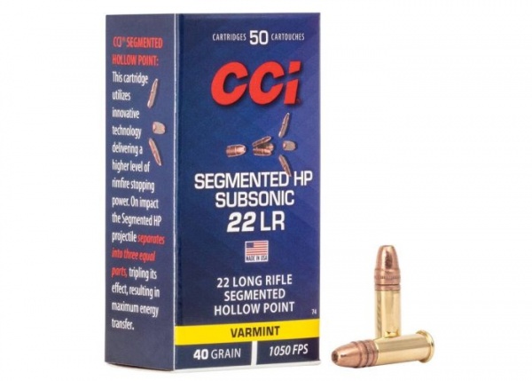 Cartouches CCI subsonique segmented 40 gr