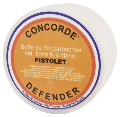 Cartouches de 8mm a blanc Concorde boite de 50 