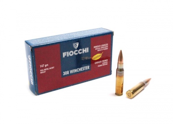 Cartouches Fiocchi cal 308 win 147 gr Fmj
