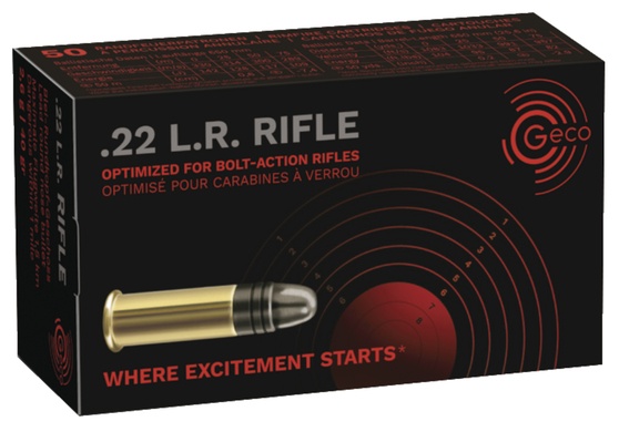 Cartouches Geco rifle cal 22 lr 40gr