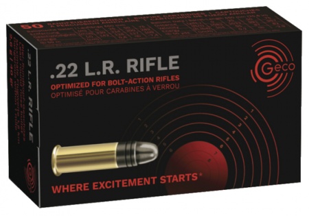 Cartouches Geco rifle cal 22 lr 40gr