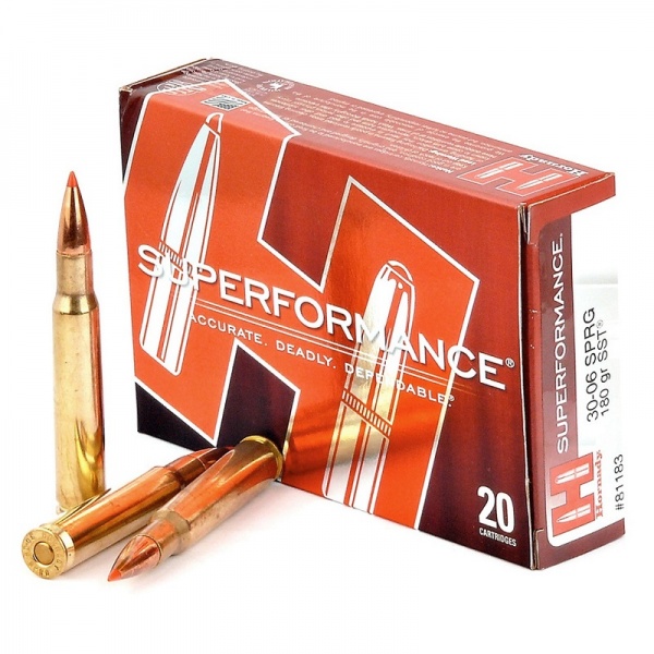 Cartouches Hornady 30-06 sst 180 grs 11.7g 
