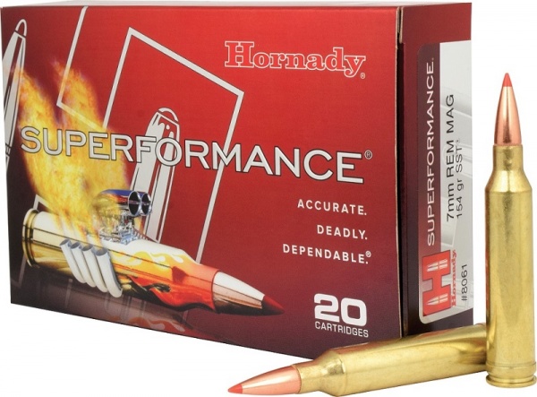 Cartouches Hornady SST superformance 7mm rem mag 154 grs 9,9g