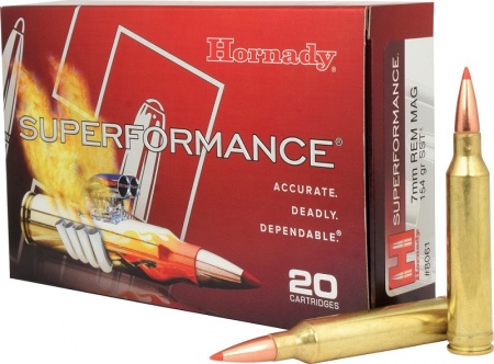 Cartouches Hornady SST superformance 7mm rem mag 154 grs 9,9g