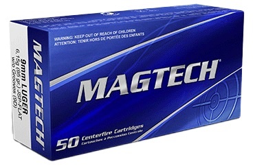 Cartouches Magtech calibre 9x19 jsp flat 95grs 6,15g