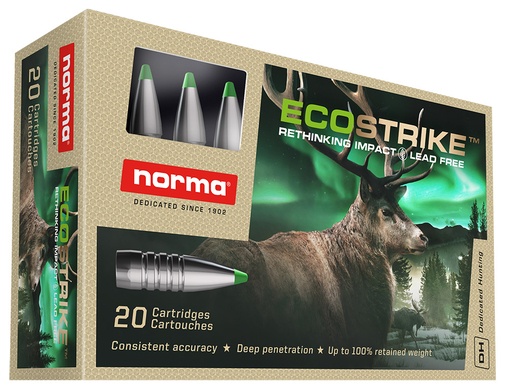 Cartouches Norma ecostrike 308 150grs 9,7g 