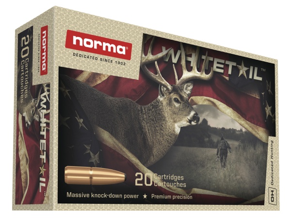 Cartouches Norma whitetail calibre 7mm-08 150grs 9,7g 