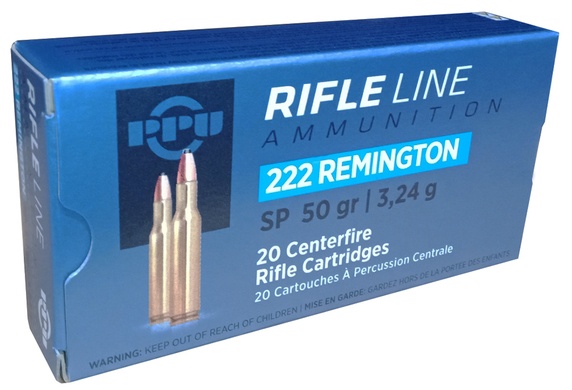 Cartouches Partizan PPU cal 222 rem 50 gr