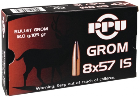 Cartouches Partizan ppu grom cal 8X57IS 185 gr 12 g