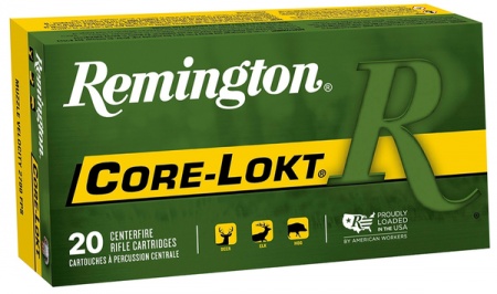 Cartouches REMINGTON CORE LOKT cal 300 WIN 180 gr 11.7 g