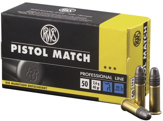 Cartouches RWS pistol match cal 22Lr 