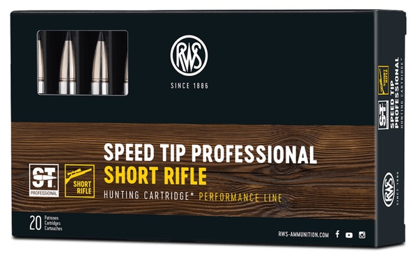 Cartouches RWS speed tip pro short rifle cal 308 win 165grs 10.7g