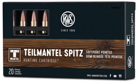 Cartouches RWS T-mantel calibre 222 rem 50grs 3,24g