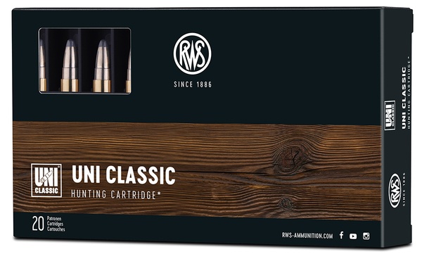 Cartouches RWS UNI CLASSIC cal 30r Blaser 180 gr 11.7g